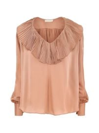 Ulla Johnson Liese pleated-detail Blouse | Pink | FARFETCH at Farfetch
